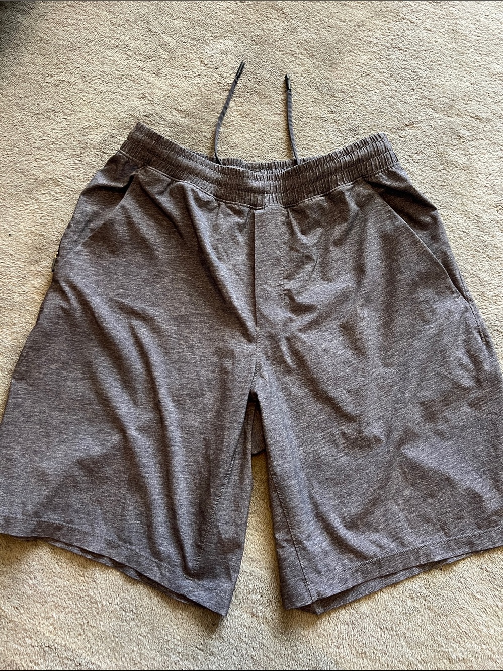 Lulu dupes Men's Casual Drawstring Shorts - Gray, size medium